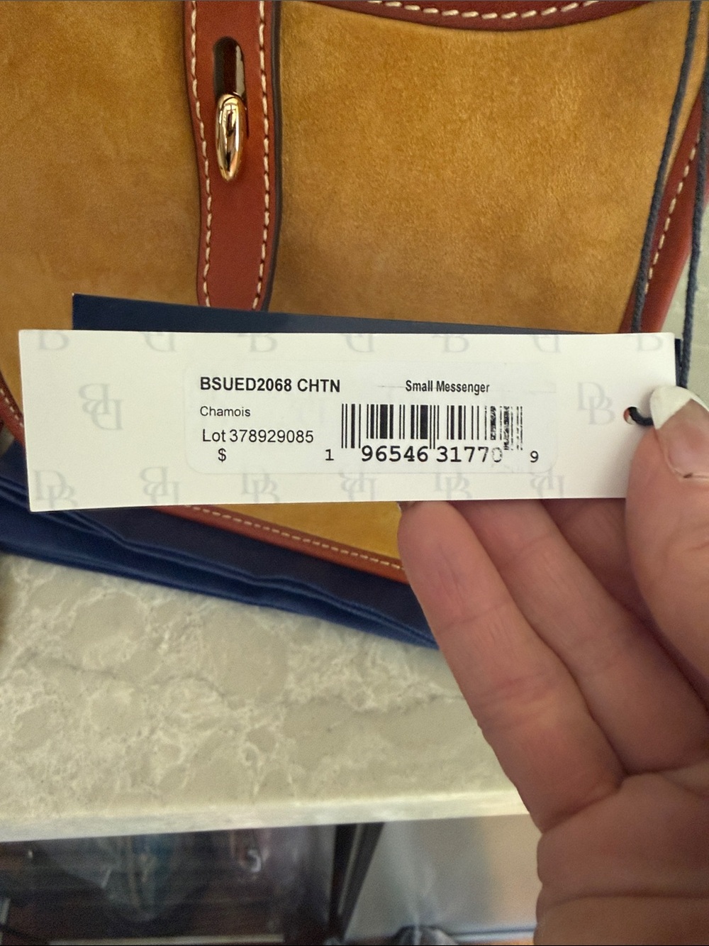 Dooney & Bourke Suede Messenger Crossbody - Picture 4 of 9